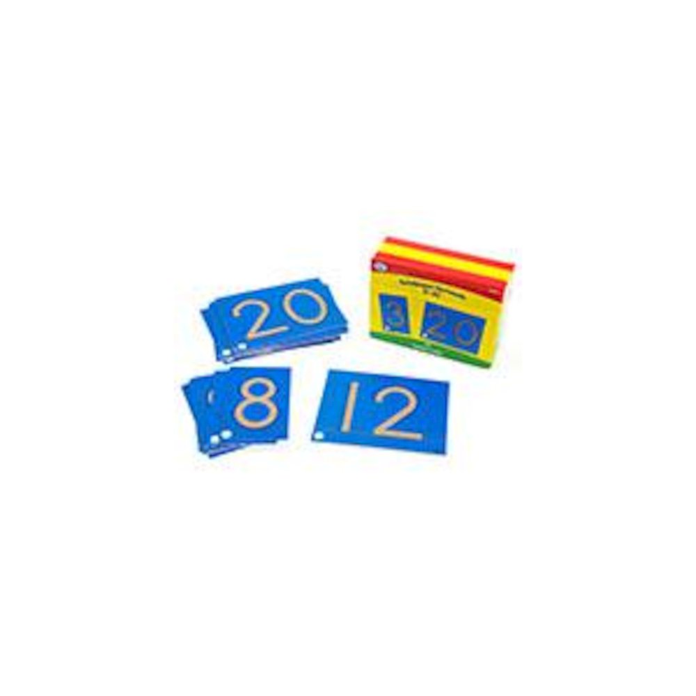 TACTILE SANDPAPER NUMBER CARDS 0-20 - DIDAX