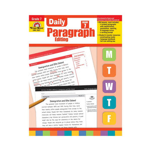 Daily Paragraph Editing Book, Grade 7 - EVAN-MOOR