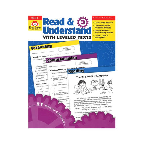 READ AND UNDERSTAND STORIES AND ACTIVITIES GR 3 - EVAN-MOOR