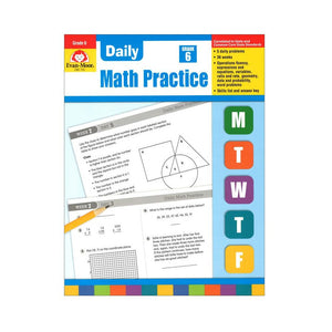 Daily Common Core Math Practice, Grade 6 - EVAN-MOOR
