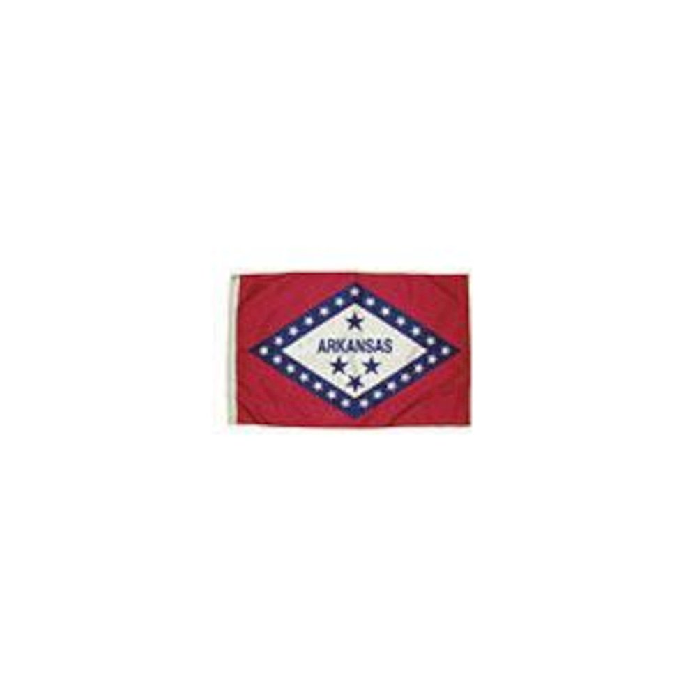 3X5 NYLON ARKANSAS FLAG HEADING & GROMMETS - FLAGZONE LLC