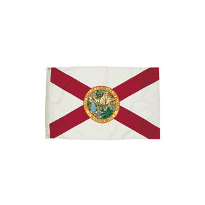 3X5 NYLON FLORIDA FLAG HEADING & GROMMETS - FLAGZONE LLC