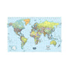 Laminated World Map - World - 38'' Width x 25'' Height - House of Doolittle