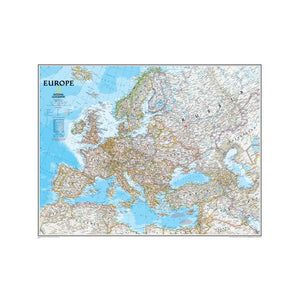Europe Wall Map 30 X 24 - NATIONAL GEOGRAPHIC MAPS