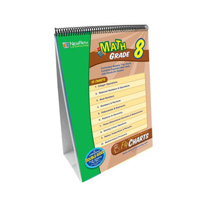 Math Skills Curriculum Mastery Flip Chart, 10 Pages, Grade 8 - NewPath Learning