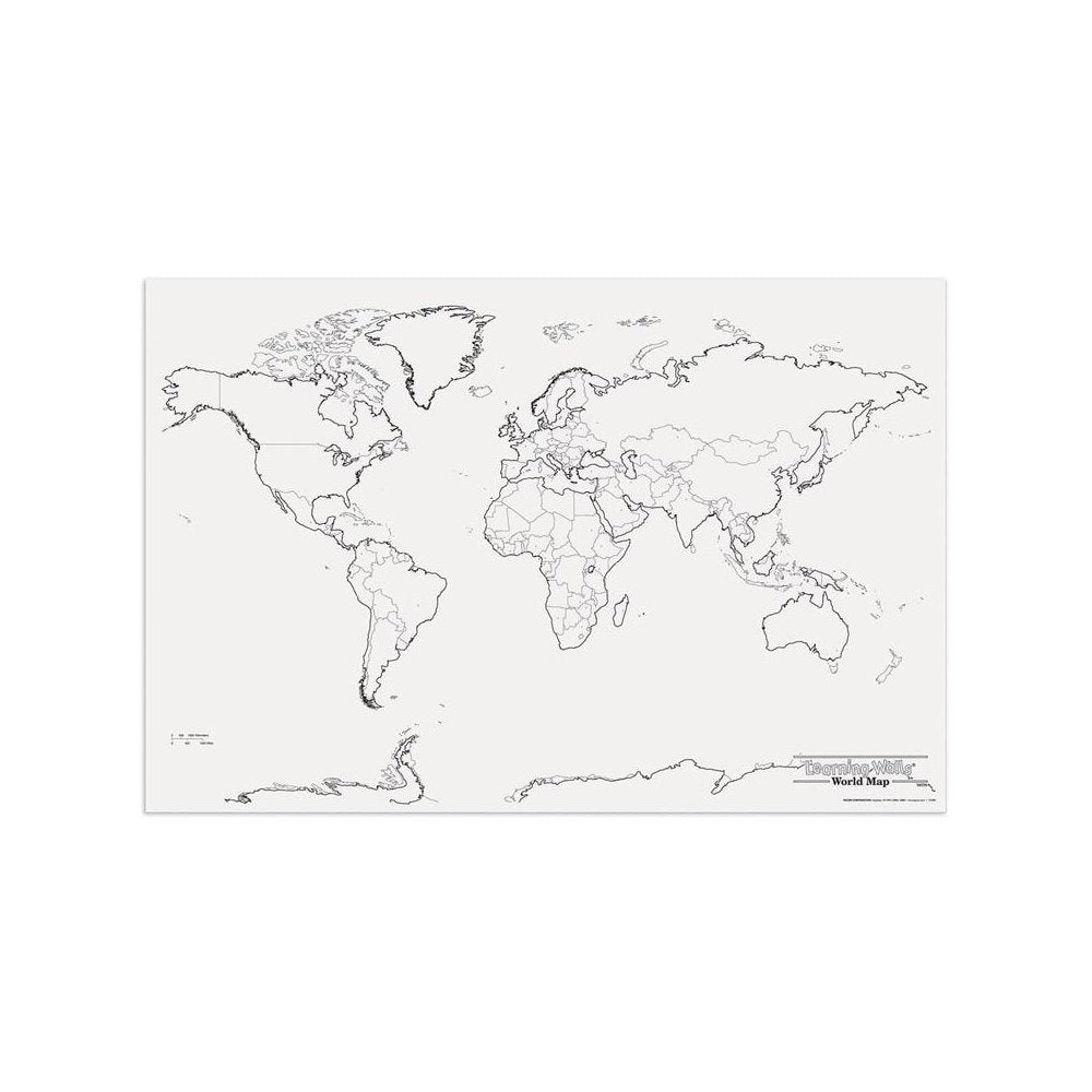 GIANT WORLD MAP 48IN X 72IN - PACON CORPORATION