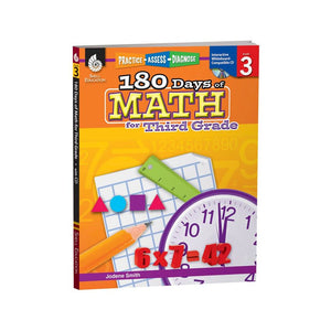 180 Days Of Math Gr 3 - SHELL EDUCATION