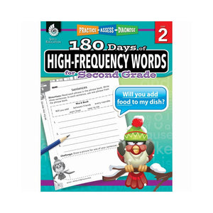 180 DAY HIGH FREQ WORDS GR2 WORKBK - SHELL EDUCATION