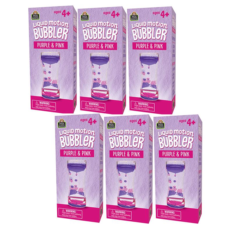 Liquid Motion Bubbler, Purple & Pink, Pack of 6 - Teacher Created Resources