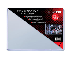 Toploader - 8-1/2x11 Side Load (25 per pack) - Ultra Pro