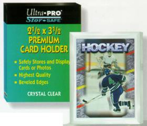2-1/2 x 3-1/2 Vertical Premium Card Holder Beveled Edges - Ultra Pro