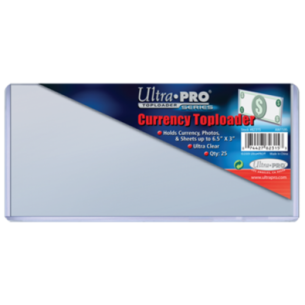 Toploader - Currency (25 per pack) - Ultra Pro