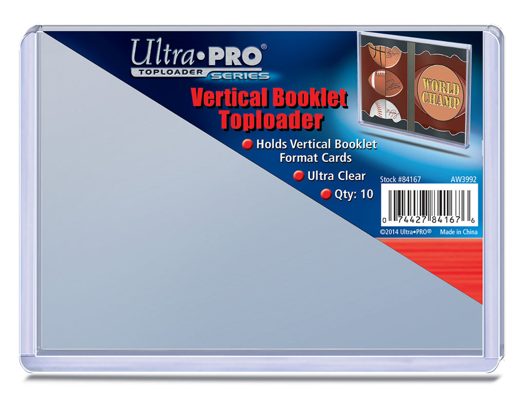 Toploader Booklet - Vertical - (10 per pack) - Ultra Pro