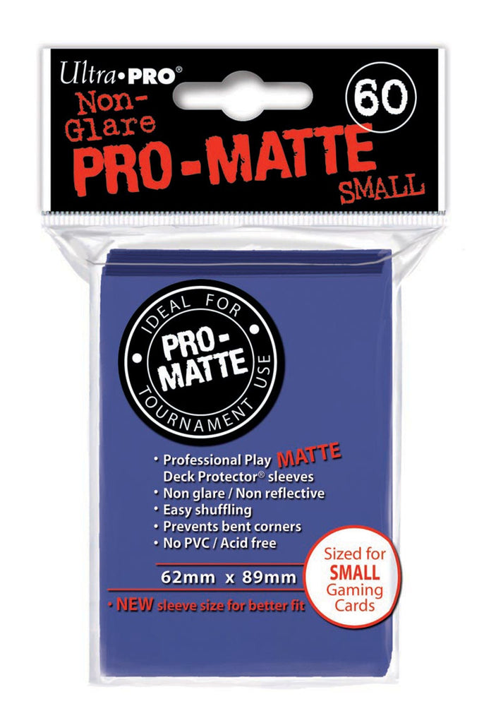 Deck Protectors - Pro Matte - Small Size - Blue (One Pack of 60) - Ultra Pro