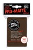 Deck Protectors - Pro Matte - Small Size - Brown (One Pack of 60) - Ultra Pro