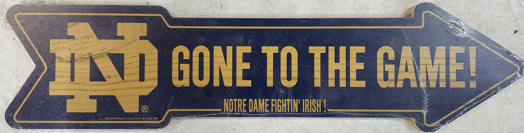 Notre Dame Fighting Irish Sign 6x24 Wood Arrow - WinCraft