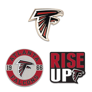 Atlanta Falcons Enamel Pin Set 3 Piece - WinCraft
