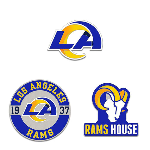 Los Angeles Rams Enamel Pin Set 3 Piece - WinCraft