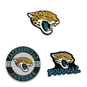 Jacksonville Jaguars Enamel Pin Set 3 Piece - WinCraft