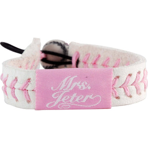 Mrs. Jeter/ New York Yankees Pink Jersey Bracelet - Gamewear