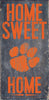Clemson Tigers Wood Sign - Home Sweet Home 6''x12'' - Fan Creations