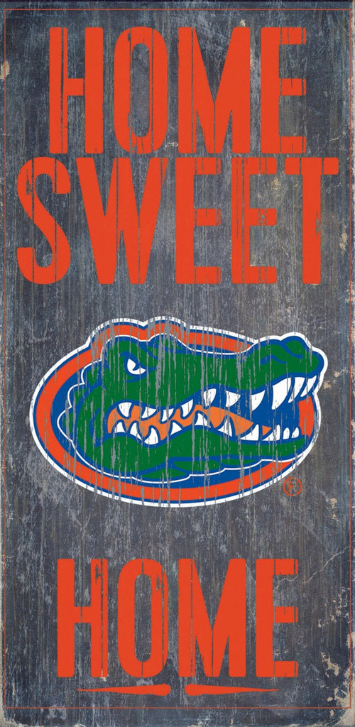 Florida Gators Wood Sign - Home Sweet Home 6''x12'' - Fan Creations