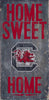 South Carolina Gamecocks Wood Sign - Home Sweet Home 6''x12'' - Fan Creations