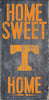 Tennessee Volunteers Wood Sign - Home Sweet Home 6''x12'' - Fan Creations