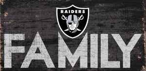 Las Vegas Raiders Sign Wood 12x6 Family Design - Fan Creations