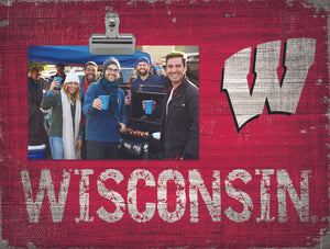 Wisconsin Badgers Clip Frame - Special Order - Fan Creations