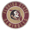Florida State Seminoles Sign Wood 12 Inch Round State Design - Fan Creations