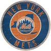 New York Mets Sign Wood 12 Inch Round State Design - Fan Creations