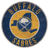 Buffalo Sabres Sign Wood 12 Inch Round State Design - Fan Creations