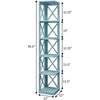 Oxford 5 Tier Corner Bookcase - Convience Concept, Inc.