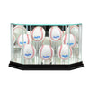 Octagon 7 Baseball Display Case with Black Moulding