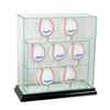 7 Upright Baseball Display Case with Black Moulding