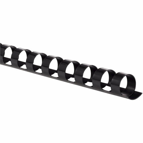 Mead CombBind Binding Spines - 0.43'' Maximum Capacity - 70 x Sheet Capacity - For Letter 8 1/2'' x 11'' Sheet - Black - Plastic - 125 / Box
