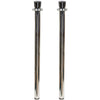 Tatco Heavy-duty Posts for Stanchion - Stainless Steel 41'' Post Black Rope - Chrome - 2 / Box