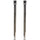 Tatco Heavy-duty Posts for Stanchion - Stainless Steel 41'' Post Black Rope - Chrome - 2 / Box