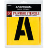 Chartpak Painting Letters/Numbers Stencils - 6'' - Gothic - Yellow