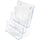 Deflecto Multi-Compartment DocuHolder - 3 Compartment(s) - 3 Tier(s) - 12.6'' Height x 9.5'' Width x 6.3'' DepthDesktop - Magazine Size - Clear - Plastic - 1 Each - deflecto