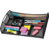Safco Mesh Drawer Organizer - 7 Compartment(s) - 2.75'' Height x 13'' Width x 8.75'' Depth - Black - Steel - 1 Each