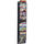 Safco 10-pocket Onyx Mesh Literature Rack - 10 Pocket(s) - 50.75'' Height x 10.25'' Width x 3.50'' Depth - Wall Mountable - Powder Coated - Black - Steel - 1 Each