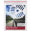 C-Line 82912 Industrial Zipper Seal Shop Ticket Holder - 9'' Width x 12'' Length Sheet Size - Vinyl - Clear - 15 / Box''