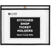 C-Line Shop Shop Ticket Holders, Stitched - Both Sides Clear, Open Long Side, 11 x 8-1/2, 25/BX, 49911