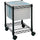 Safco Compact Mobile File Cart - 1 Shelf - 4 Casters - Steel - x 15.5'' Width x 14'' Depth x 19.5'' Height - Black - 1 Each