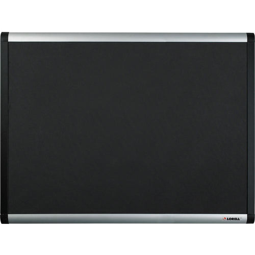 Lorell Mesh Bulletin Board - 36'' Height x 24'' Width - Fabric Surface - Black Anodized Aluminum Frame - 1 Each
