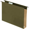 Pendaflex 1/5 Tab Cut Letter Recycled Hanging Folder - 8 1/2'' x 11'' - 2'' Expansion - Green - 10% Recycled - 20 / Box