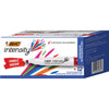 BIC Intensity Low Odor Dry Erase Markers - Chisel Marker Point Style - Red - 1 / Dozen
