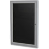 Ghent Aluminum Frame Enclosed Indoor Letterboard - 36'' Height x 24'' Width - Shatter Resistant, Lock, Weather Resistant, Durable - Aluminum Frame - 1 Each